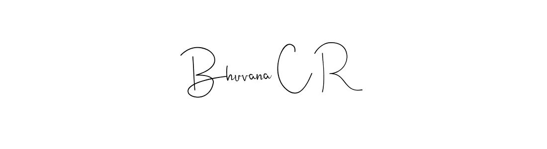 The best way (Andilay-7BmLP) to make a short signature is to pick only two or three words in your name. The name Bhuvana C R include a total of six letters. For converting this name. Bhuvana C R signature style 4 images and pictures png