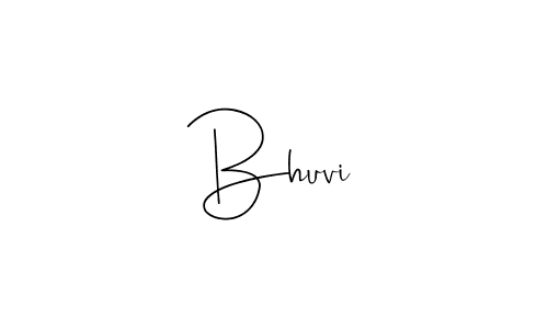 How to make Bhuvi name signature. Use Andilay-7BmLP style for creating short signs online. This is the latest handwritten sign. Bhuvi signature style 4 images and pictures png