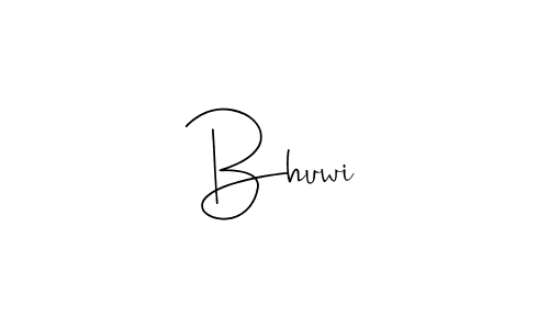 Use a signature maker to create a handwritten signature online. With this signature software, you can design (Andilay-7BmLP) your own signature for name Bhuwi. Bhuwi signature style 4 images and pictures png
