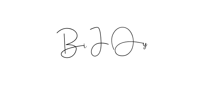 Create a beautiful signature design for name Bi J Oy. With this signature (Andilay-7BmLP) fonts, you can make a handwritten signature for free. Bi J Oy signature style 4 images and pictures png