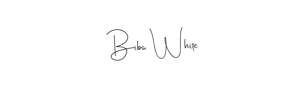 The best way (Andilay-7BmLP) to make a short signature is to pick only two or three words in your name. The name Biba White include a total of six letters. For converting this name. Biba White signature style 4 images and pictures png