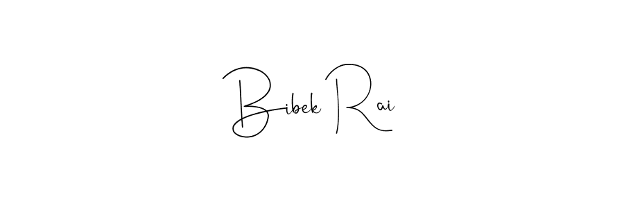 Make a beautiful signature design for name Bibek Rai. With this signature (Andilay-7BmLP) style, you can create a handwritten signature for free. Bibek Rai signature style 4 images and pictures png