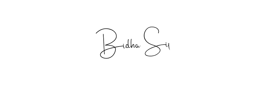 Design your own signature with our free online signature maker. With this signature software, you can create a handwritten (Andilay-7BmLP) signature for name Bidha Sil. Bidha Sil signature style 4 images and pictures png