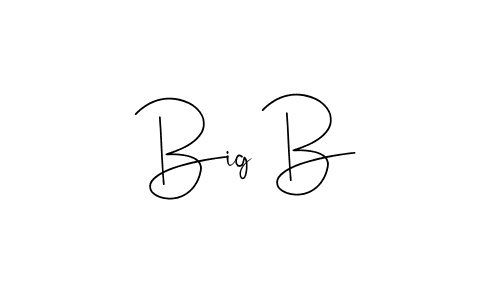 How to make Big B signature? Andilay-7BmLP is a professional autograph style. Create handwritten signature for Big B name. Big B signature style 4 images and pictures png