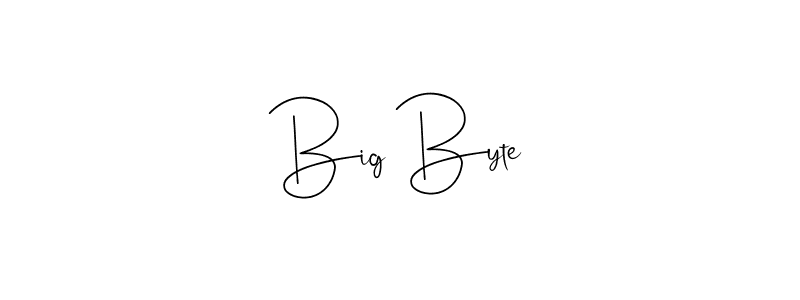 The best way (Andilay-7BmLP) to make a short signature is to pick only two or three words in your name. The name Big Byte include a total of six letters. For converting this name. Big Byte signature style 4 images and pictures png