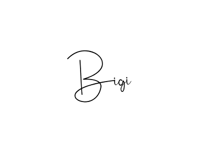 Create a beautiful signature design for name Bigi. With this signature (Andilay-7BmLP) fonts, you can make a handwritten signature for free. Bigi signature style 4 images and pictures png