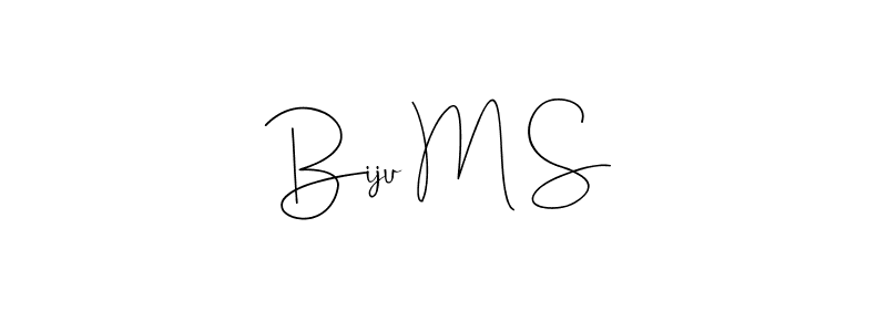 Biju M S stylish signature style. Best Handwritten Sign (Andilay-7BmLP) for my name. Handwritten Signature Collection Ideas for my name Biju M S. Biju M S signature style 4 images and pictures png