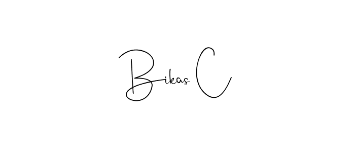Also we have Bikas C name is the best signature style. Create professional handwritten signature collection using Andilay-7BmLP autograph style. Bikas C signature style 4 images and pictures png