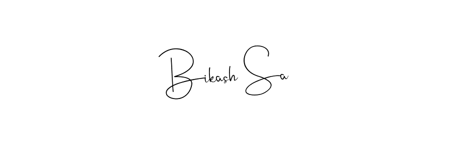The best way (Andilay-7BmLP) to make a short signature is to pick only two or three words in your name. The name Bikash Sa include a total of six letters. For converting this name. Bikash Sa signature style 4 images and pictures png