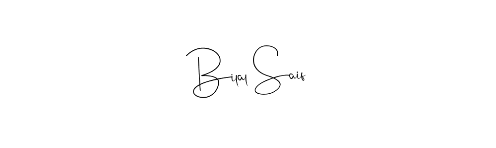 The best way (Andilay-7BmLP) to make a short signature is to pick only two or three words in your name. The name Bilal Saif include a total of six letters. For converting this name. Bilal Saif signature style 4 images and pictures png