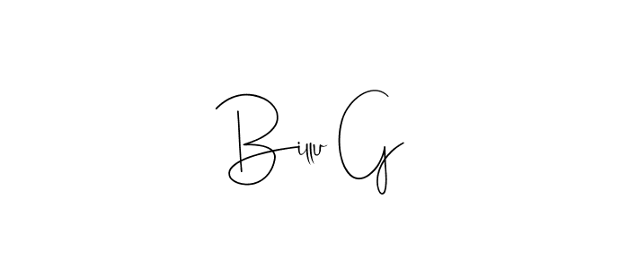 This is the best signature style for the Billu G name. Also you like these signature font (Andilay-7BmLP). Mix name signature. Billu G signature style 4 images and pictures png