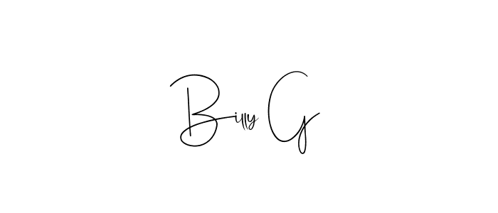 You can use this online signature creator to create a handwritten signature for the name Billy G. This is the best online autograph maker. Billy G signature style 4 images and pictures png