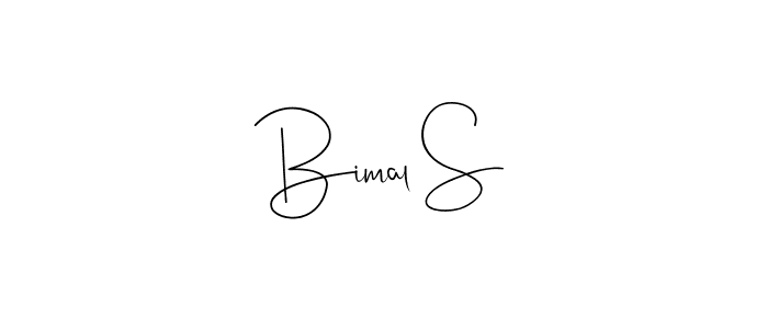 It looks lik you need a new signature style for name Bimal S. Design unique handwritten (Andilay-7BmLP) signature with our free signature maker in just a few clicks. Bimal S signature style 4 images and pictures png