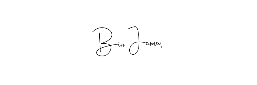 You should practise on your own different ways (Andilay-7BmLP) to write your name (Bin Jamal) in signature. don't let someone else do it for you. Bin Jamal signature style 4 images and pictures png