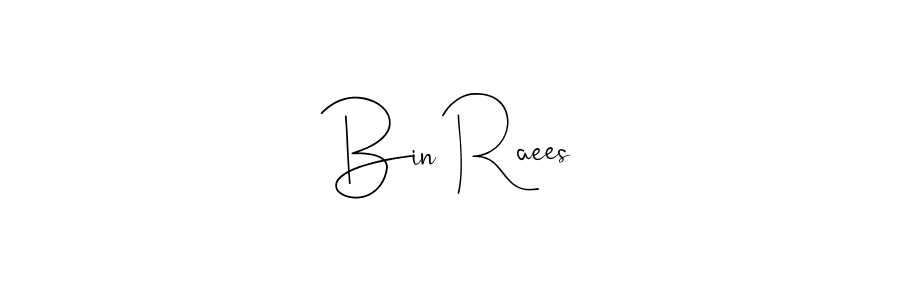 Also You can easily find your signature by using the search form. We will create Bin Raees name handwritten signature images for you free of cost using Andilay-7BmLP sign style. Bin Raees signature style 4 images and pictures png