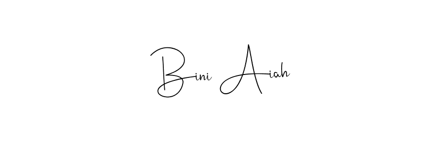Best and Professional Signature Style for Bini Aiah. Andilay-7BmLP Best Signature Style Collection. Bini Aiah signature style 4 images and pictures png