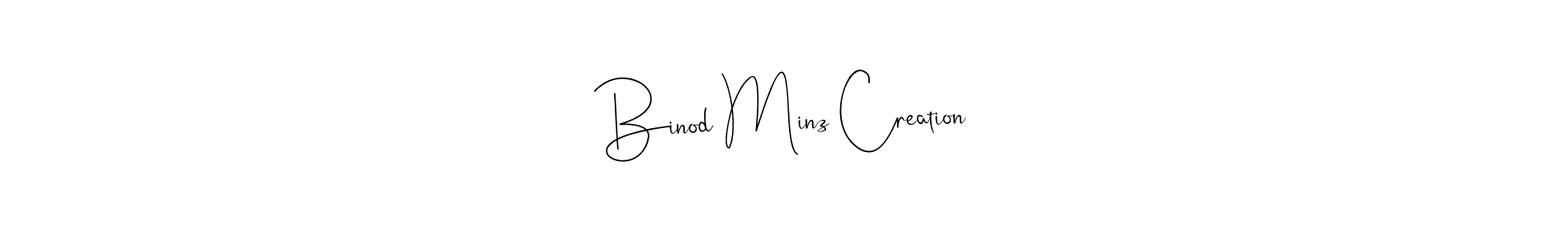 Also You can easily find your signature by using the search form. We will create Binod Minz Creation name handwritten signature images for you free of cost using Andilay-7BmLP sign style. Binod Minz Creation signature style 4 images and pictures png