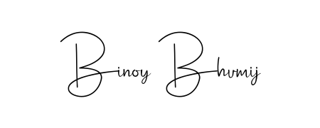Get inspired by this graceful Andilay-7BmLP signature style for name Binoy Bhumij. Smooth loops and balanced proportions for everyday use. Binoy Bhumij signature style 4 images and pictures png