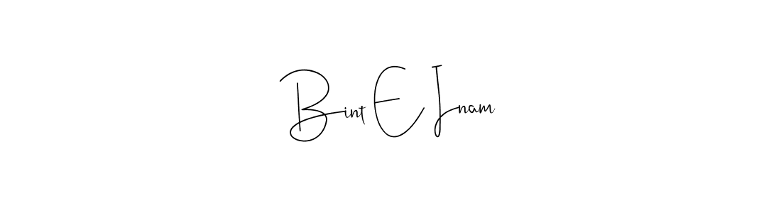 You can use this online signature creator to create a handwritten signature for the name Bint E Inam. This is the best online autograph maker. Bint E Inam signature style 4 images and pictures png