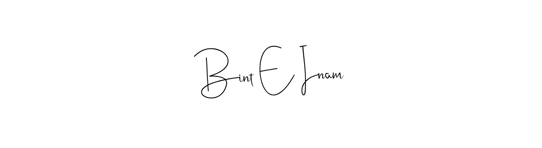 Check out images of Autograph of Bint E Inam name. Actor Bint E Inam Signature Style. Andilay-7BmLP is a professional sign style online. Bint E Inam signature style 4 images and pictures png