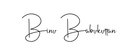 Create an unforgettable impression when signing with Binu Babukuttan name styled in Andilay-7BmLP typography. 100% free online generator. Binu Babukuttan signature style 4 images and pictures png