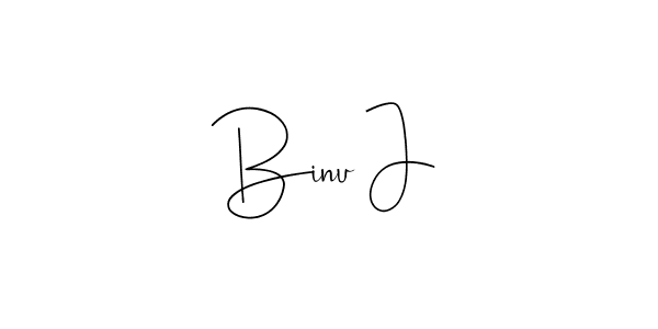 Design your own signature with our free online signature maker. With this signature software, you can create a handwritten (Andilay-7BmLP) signature for name Binu J. Binu J signature style 4 images and pictures png