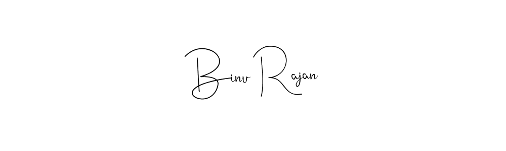 How to make Binu Rajan signature? Andilay-7BmLP is a professional autograph style. Create handwritten signature for Binu Rajan name. Binu Rajan signature style 4 images and pictures png