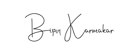 Give your name Bipul Karmakar an exquisite flair with the Andilay-7BmLP script font. Ideal for contracts, resumes, and formal letterheads. Bipul Karmakar signature style 4 images and pictures png