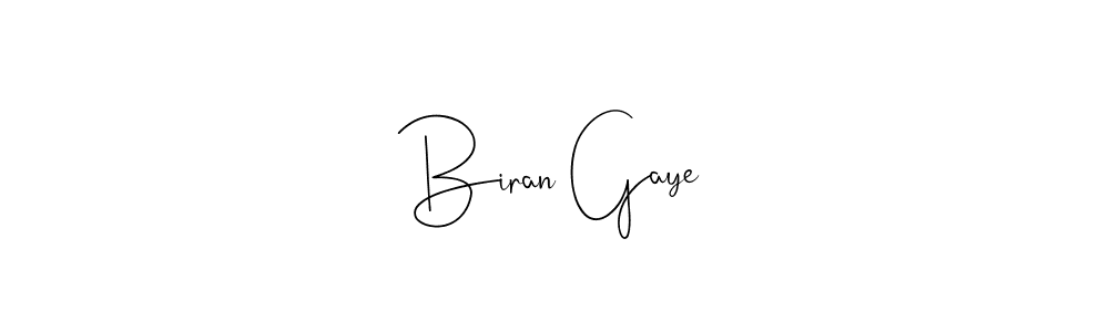 You can use this online signature creator to create a handwritten signature for the name Biran Gaye. This is the best online autograph maker. Biran Gaye signature style 4 images and pictures png