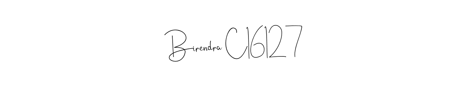 How to make Birendra C16127 name signature. Use Andilay-7BmLP style for creating short signs online. This is the latest handwritten sign. Birendra C16127 signature style 4 images and pictures png