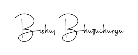 Make your name Bishal Bhattacharya memorable on every contract using Andilay-7BmLP autograph style. Instant transparent background export available. Bishal Bhattacharya signature style 4 images and pictures png