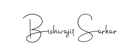 A modern signature idea for name Bishwajit Sarkar using Andilay-7BmLP font. Clean strokes and elegant curves make it stand out instantly. Bishwajit Sarkar signature style 4 images and pictures png