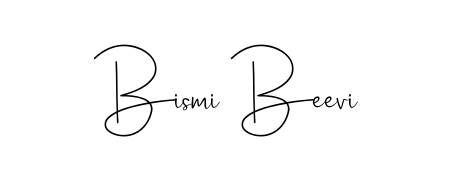 A classic penmanship look for Bismi Beevi. The Andilay-7BmLP font brings timeless elegance and confidence to every signed document. Bismi Beevi signature style 4 images and pictures png