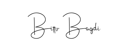 Practice writing Bittu Bagdi with the flow of Andilay-7BmLP lettering. A fantastic source of inspiration for developing your personal signature style. Bittu Bagdi signature style 4 images and pictures png
