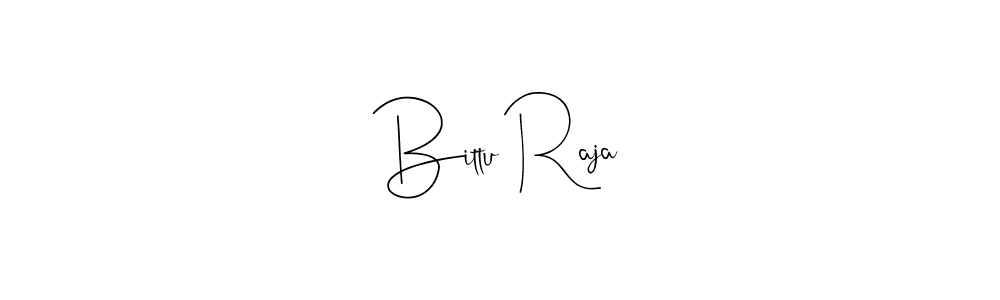 Make a beautiful signature design for name Bittu Raja. With this signature (Andilay-7BmLP) style, you can create a handwritten signature for free. Bittu Raja signature style 4 images and pictures png