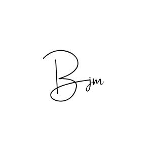 Use a signature maker to create a handwritten signature online. With this signature software, you can design (Andilay-7BmLP) your own signature for name Bjm. Bjm signature style 4 images and pictures png