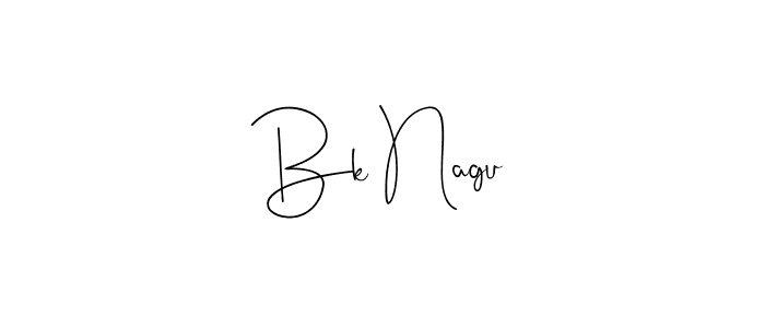 The best way (Andilay-7BmLP) to make a short signature is to pick only two or three words in your name. The name Bk Nagu include a total of six letters. For converting this name. Bk Nagu signature style 4 images and pictures png