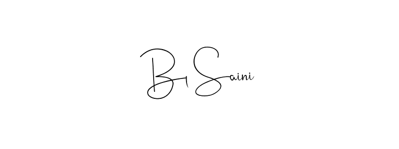 How to make Bl Saini name signature. Use Andilay-7BmLP style for creating short signs online. This is the latest handwritten sign. Bl Saini signature style 4 images and pictures png