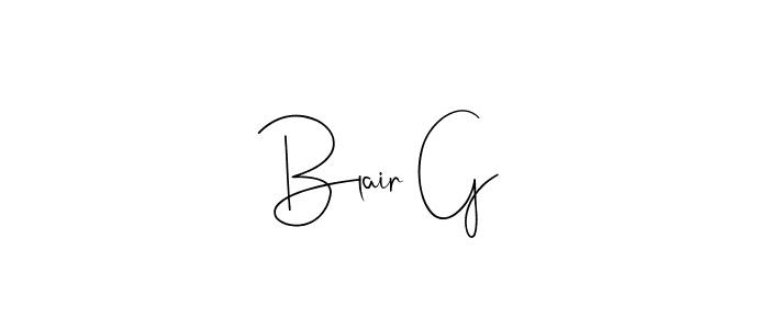 It looks lik you need a new signature style for name Blair G. Design unique handwritten (Andilay-7BmLP) signature with our free signature maker in just a few clicks. Blair G signature style 4 images and pictures png