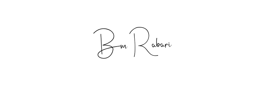 Make a beautiful signature design for name Bm Rabari. Use this online signature maker to create a handwritten signature for free. Bm Rabari signature style 4 images and pictures png