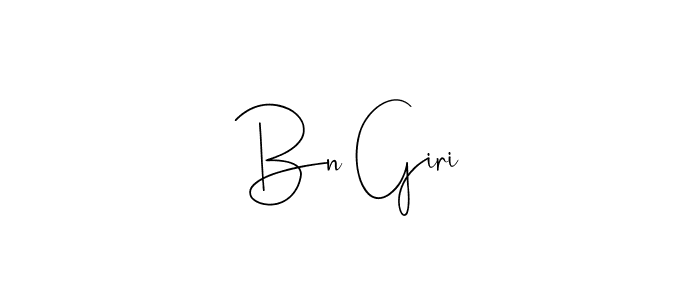 Also we have Bn Giri name is the best signature style. Create professional handwritten signature collection using Andilay-7BmLP autograph style. Bn Giri signature style 4 images and pictures png