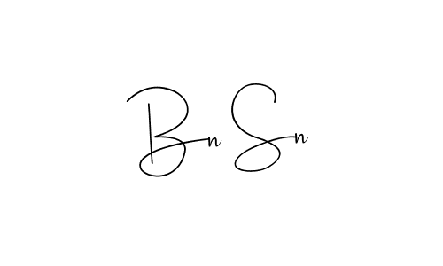 You should practise on your own different ways (Andilay-7BmLP) to write your name (Bn Sn) in signature. don't let someone else do it for you. Bn Sn signature style 4 images and pictures png