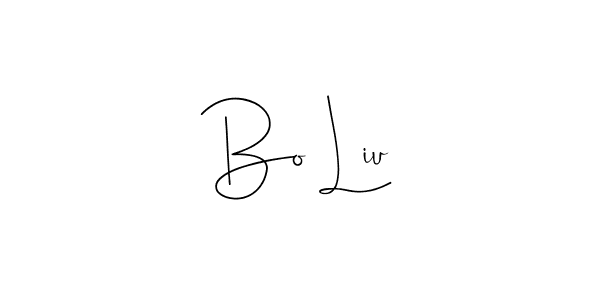 The best way (Andilay-7BmLP) to make a short signature is to pick only two or three words in your name. The name Bo Liu include a total of six letters. For converting this name. Bo Liu signature style 4 images and pictures png