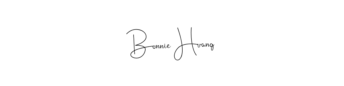 Make a beautiful signature design for name Bonnie Huang. With this signature (Andilay-7BmLP) style, you can create a handwritten signature for free. Bonnie Huang signature style 4 images and pictures png