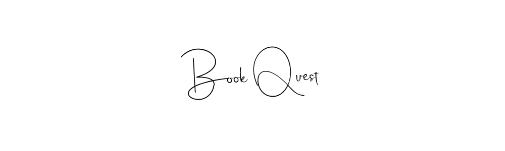 if you are searching for the best signature style for your name Book Quest. so please give up your signature search. here we have designed multiple signature styles  using Andilay-7BmLP. Book Quest signature style 4 images and pictures png