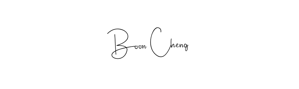 if you are searching for the best signature style for your name Boon Cheng. so please give up your signature search. here we have designed multiple signature styles  using Andilay-7BmLP. Boon Cheng signature style 4 images and pictures png