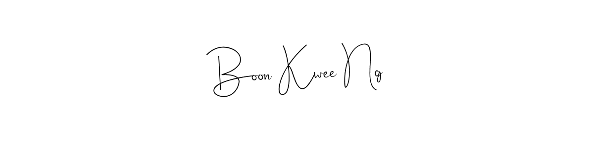 The best way (Andilay-7BmLP) to make a short signature is to pick only two or three words in your name. The name Boon Kwee Ng include a total of six letters. For converting this name. Boon Kwee Ng signature style 4 images and pictures png