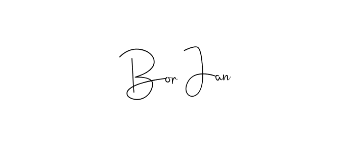This is the best signature style for the Bor Jan name. Also you like these signature font (Andilay-7BmLP). Mix name signature. Bor Jan signature style 4 images and pictures png