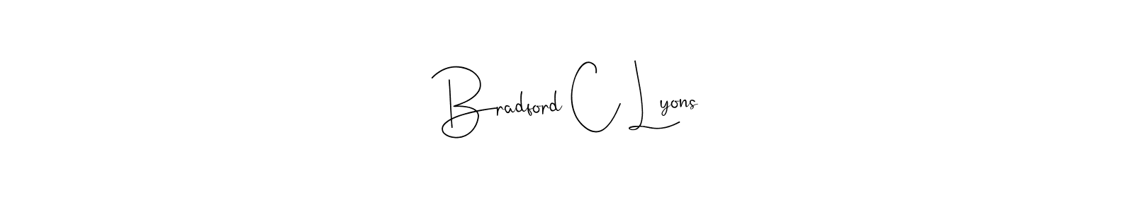 Also we have Bradford C Lyons name is the best signature style. Create professional handwritten signature collection using Andilay-7BmLP autograph style. Bradford C Lyons signature style 4 images and pictures png