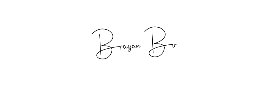 Brayan Bu stylish signature style. Best Handwritten Sign (Andilay-7BmLP) for my name. Handwritten Signature Collection Ideas for my name Brayan Bu. Brayan Bu signature style 4 images and pictures png